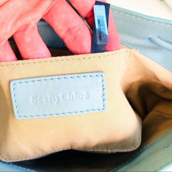 See By Chloe Blue Tony Shoulder Bag EUC - Picture 16 of 16